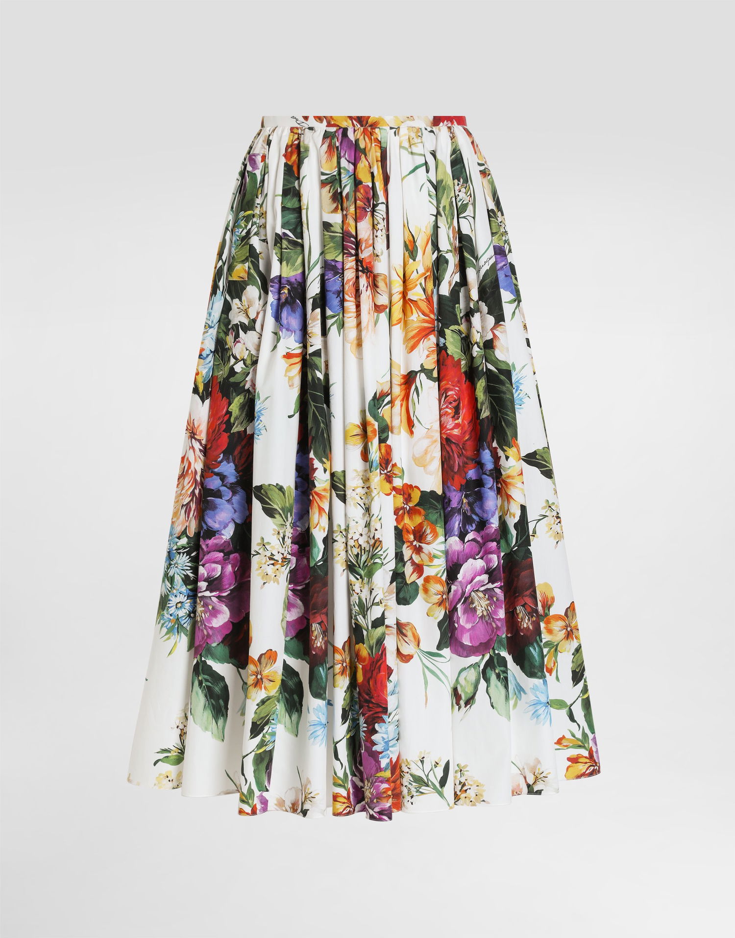 Kjol Dolce & Gabbana Dolce & Gabbana Flower-Bouquet Print Midi Skirt Flerfärgad | F4CNZTHS5TRHA5PC, 0