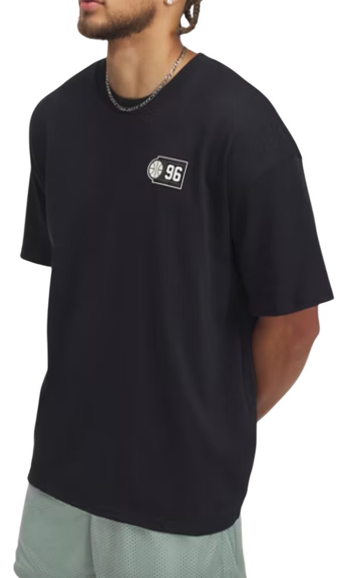 T-shirt Under Armour HWT Hoops Courtside T-Shirt Svart | 1390191-001