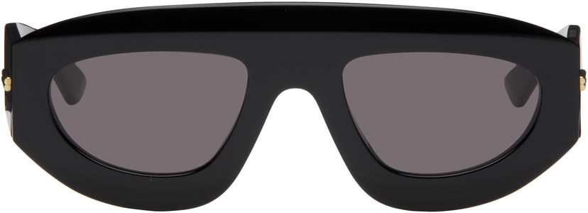 Solglasögon Bottega Veneta Bottega Veneta Ultrathin Shield Sunglasses Svart | BV1358S-001