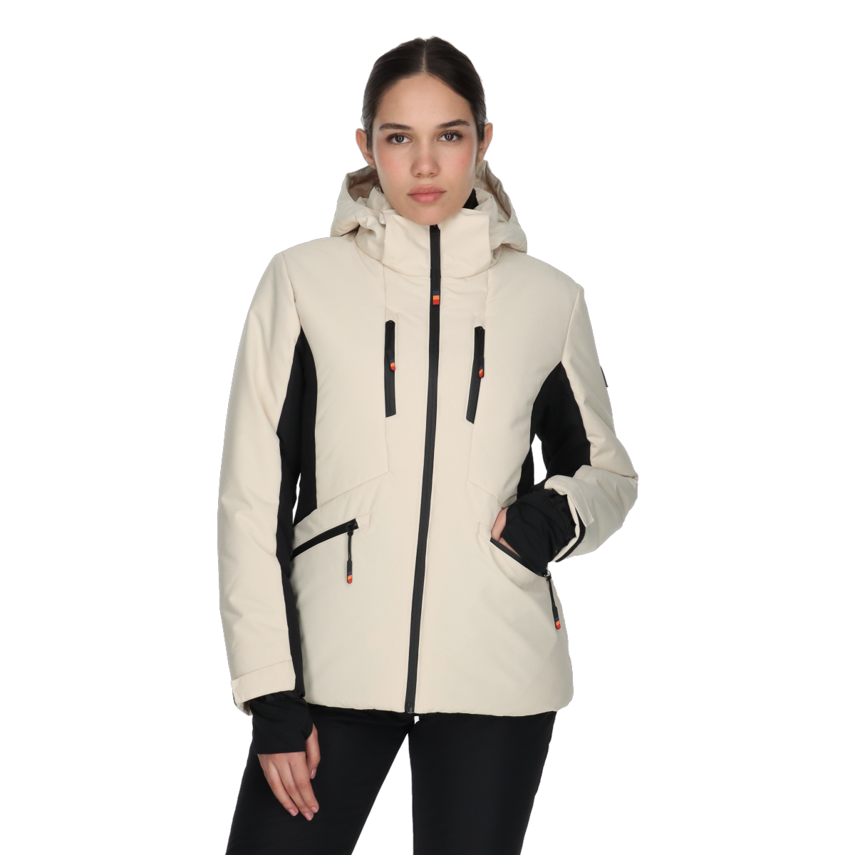 Jacka Ellesse Claudia Hooded Ski Jacket Beige | ELA243F504-92, 0