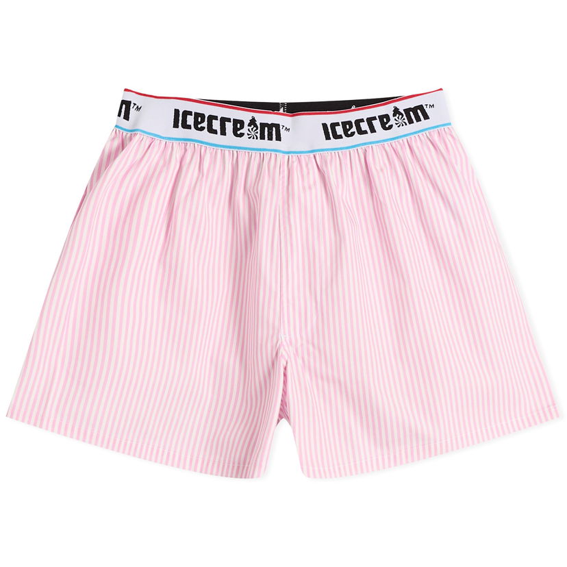 Boxare BBC IceCream ICECREAM Soft Serve Boxer Shorts, Striped Rosa | ICWW25322-PNK