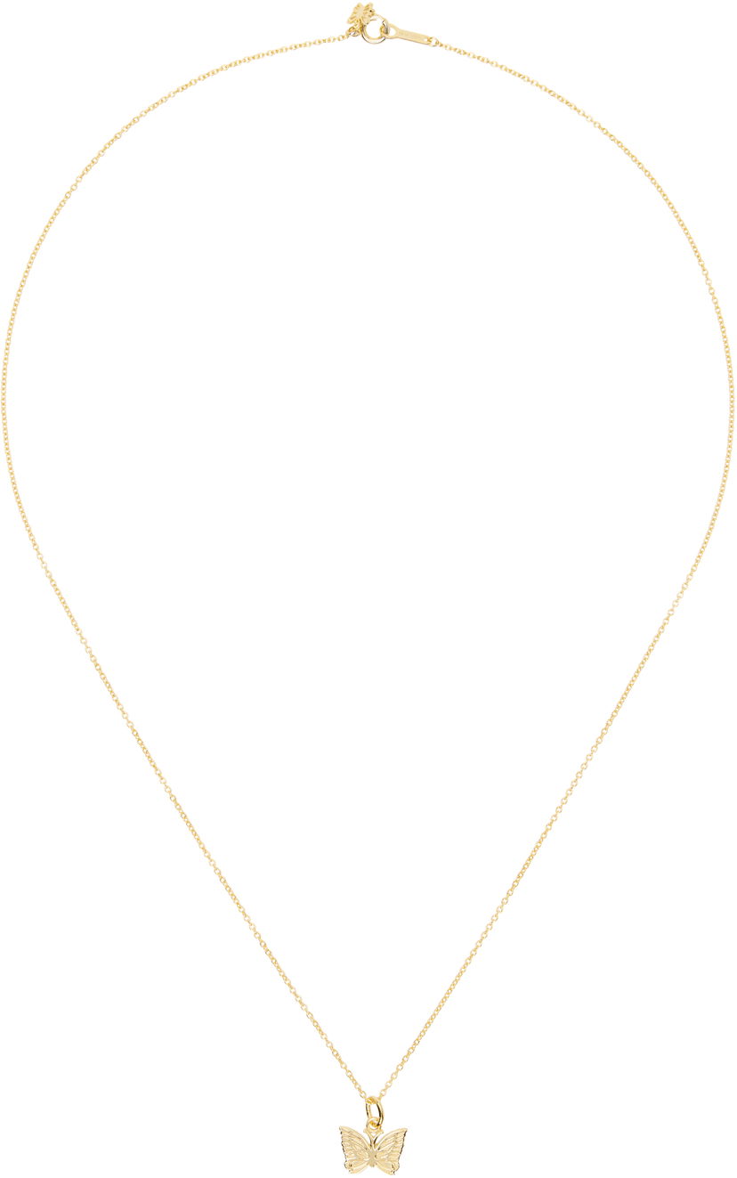 Halsband Needles NEEDLES C-Papillon Butterfly Pendant Necklace Metallisk | QV018