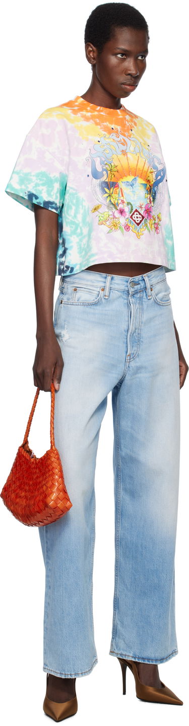 Crop top Casablanca Casablanca Surf Trip Tie-Dye Cropped T-Shirt Flerfärgad | WS25-JTS-037-01, 3