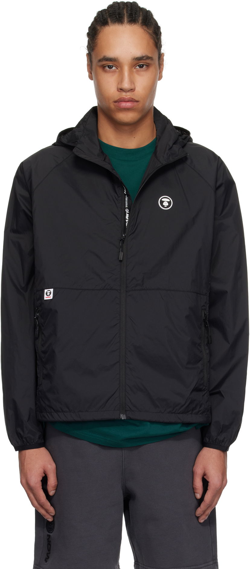 Vindjacka AAPE by A Bathing Ape AAPE by A Bathing Ape 'AAPE Now' Lightweight Jacket Svart | AAPLJM7704XXNBKX