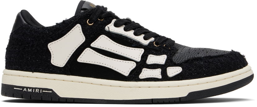 Sneakers och skor AMIRI AMIRI Boucle Skel Top Low Svart | AMFOSR1169