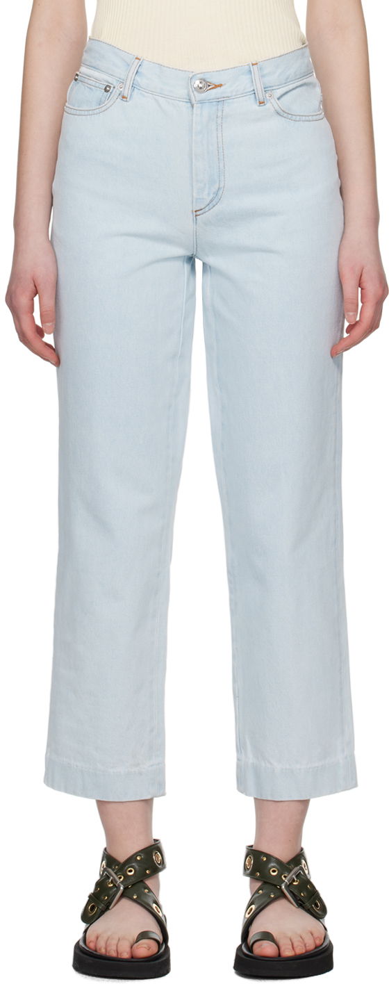Jeans A.P.C. A.P.C. New Sailor Cropped Jeans Blå | COGXK-F09131