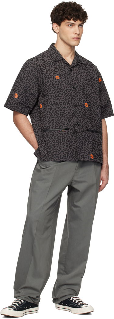 Skjorta UNDERCOVER UNDERCOVER Leopard Print Shirt Grå | UP1E4409-1, 3