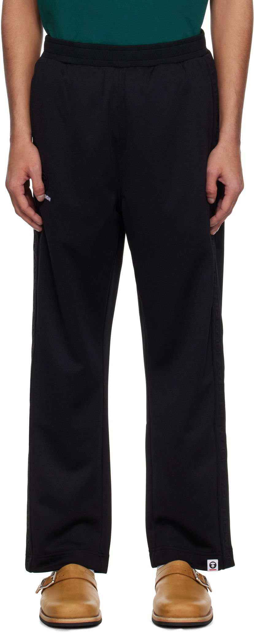 Träningsbyxor AAPE by A Bathing Ape AAPE by A Bathing Ape 'AAPE Now' Sweatpants Svart | AAPPTMB674XXNBKX