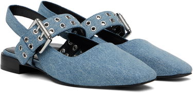 Kläder rag & bone rag & bone Astra Slingback Ballerina Flats Blå | WFF24SF002UB2, 3