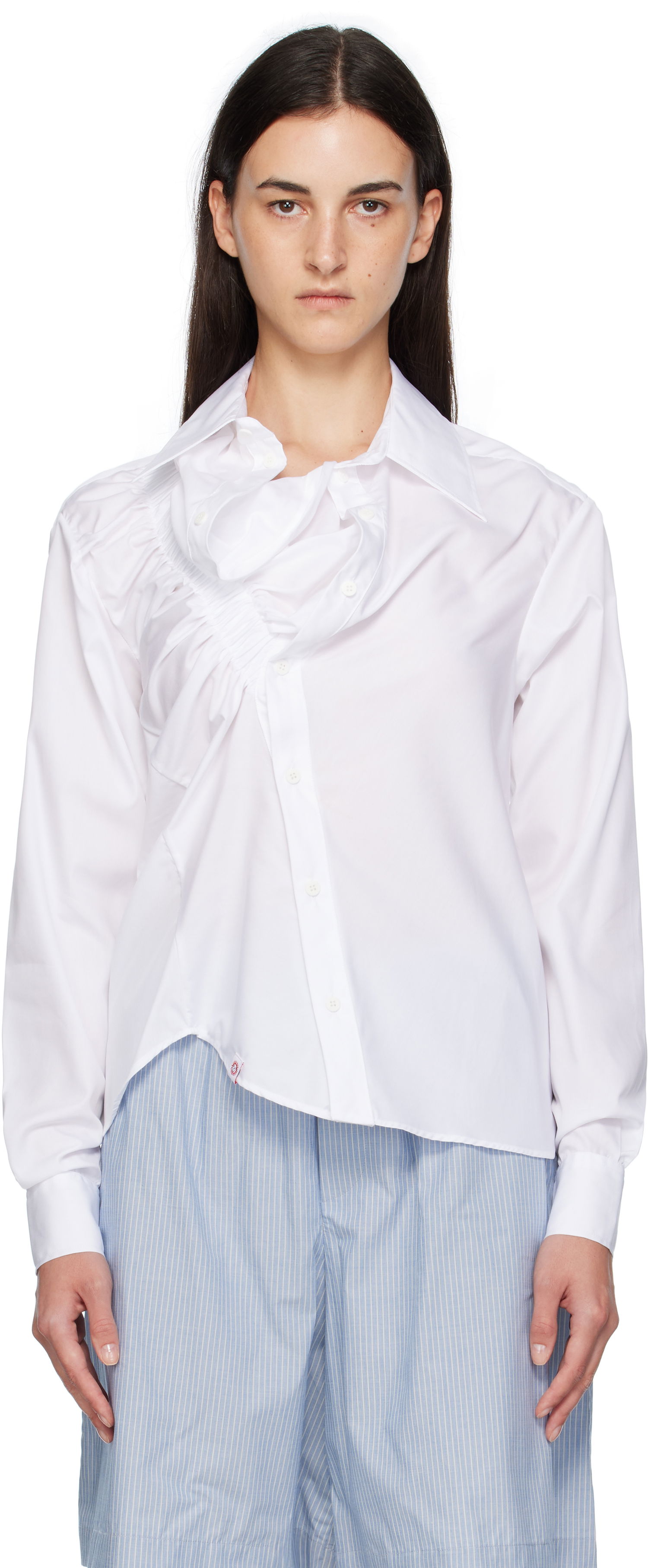 Skjorta Charles Jeffrey Loverboy Charles Jeffrey LOVERBOY Ruffle Shirt Vit | 52070202, 0