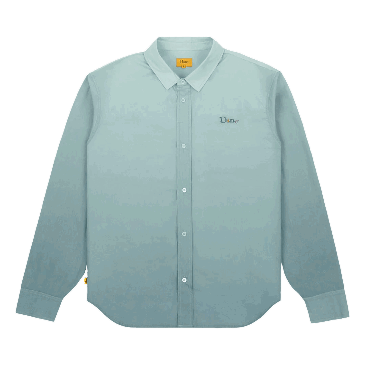 Skjorta Dime Friends Gradient Oxford Shirt Turkos | DIMEF3PER, 0