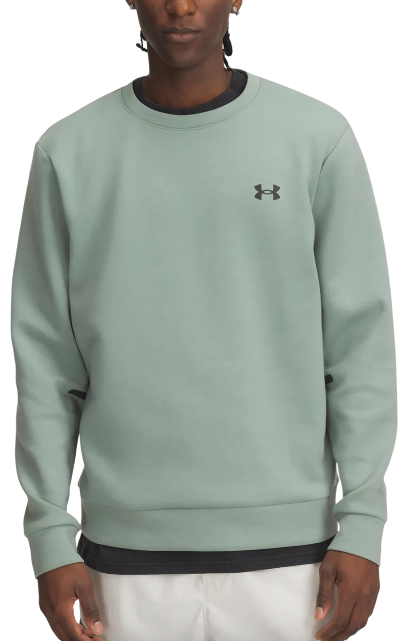Sweatshirt Under Armour Under Armour Unstoppable Fleece Crew Sweatshirt Grön | 1389351-348