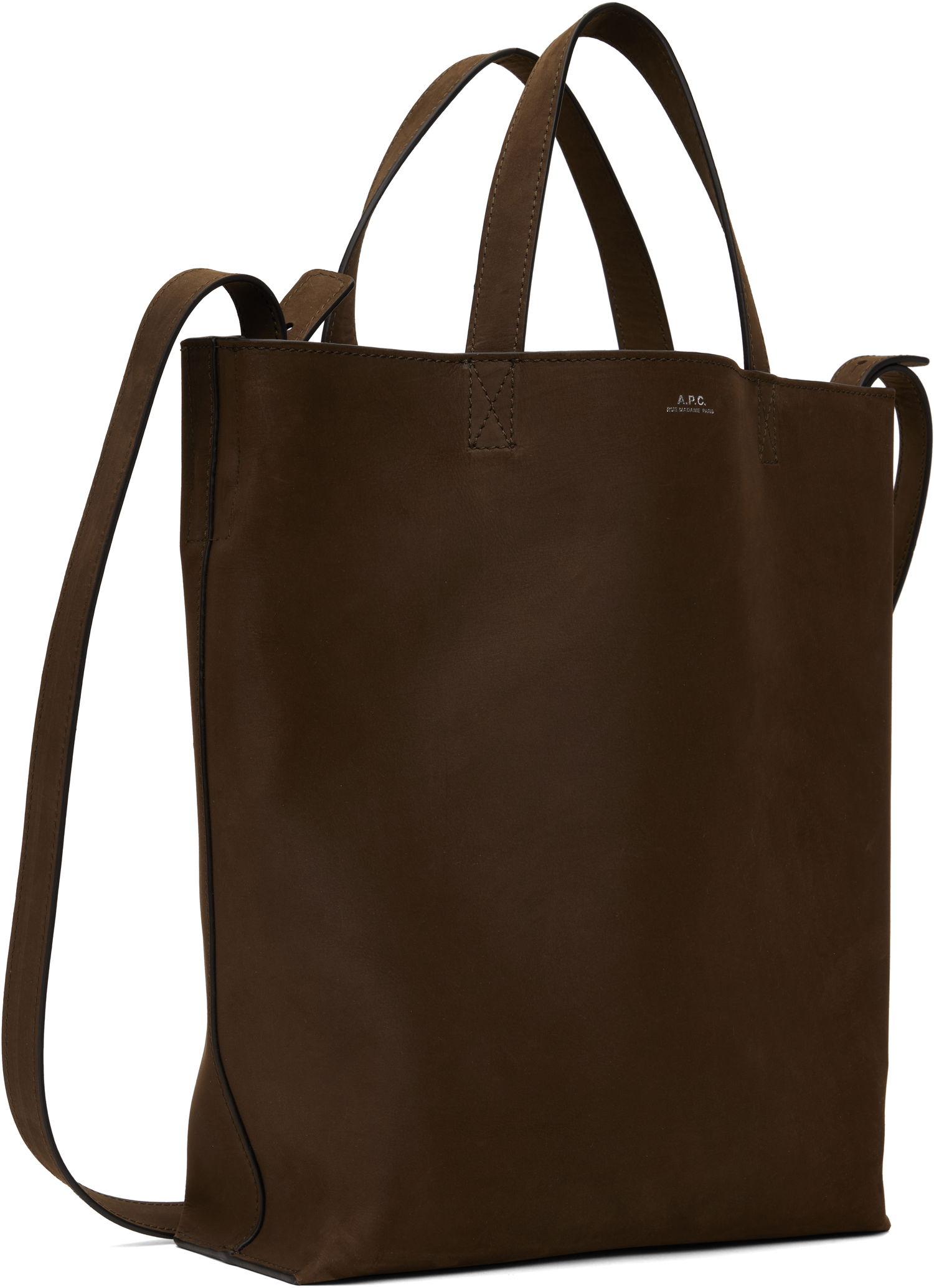 Tygpåse A.P.C. A.P.C. Maiko Medium Shopping Tote Brun | PXCAT-M61659, 1