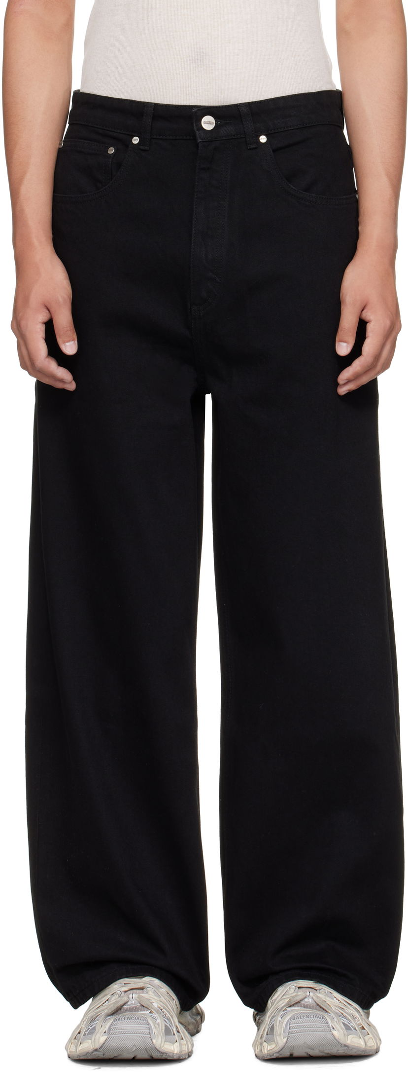 Jeans Han Kjøbenhavn Han Kjobenhavn Baggy Jeans Svart | M-134348