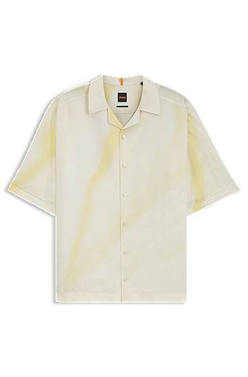 Skjorta BOSS Relaxed Fit Printed Shirt Gul | 50543525