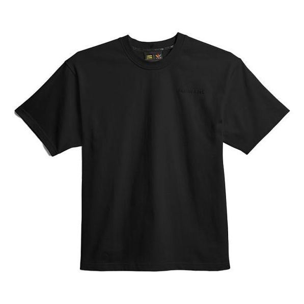 T-shirt adidas Originals Basics Embroidered Short-Sleeved T-Shirt by Pharrell Svart | GM1958