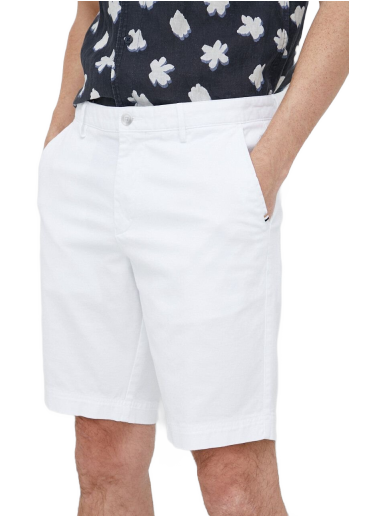 Shorts BOSS Slim Fit Strech-Cotton Shorts Vit | 50487993