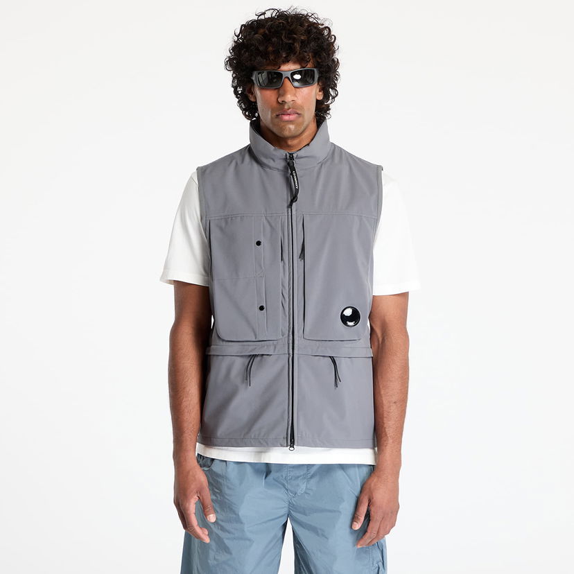 Väst C.P. Company C.P. Company Shell-R Hooded Vest Grå | 18CMVE132A005968A-935