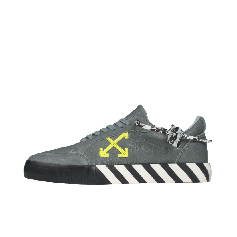 Sneakers och skor Off-White Low Vulc "Grey Green Fluo" Grå | OMIA085F20LEA0040970