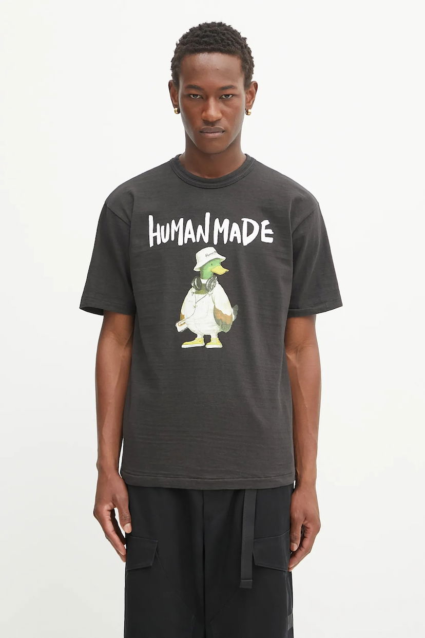 T-shirt Human Made Human Made Knitted Graphic T-Shirt Svart | HM29TE014