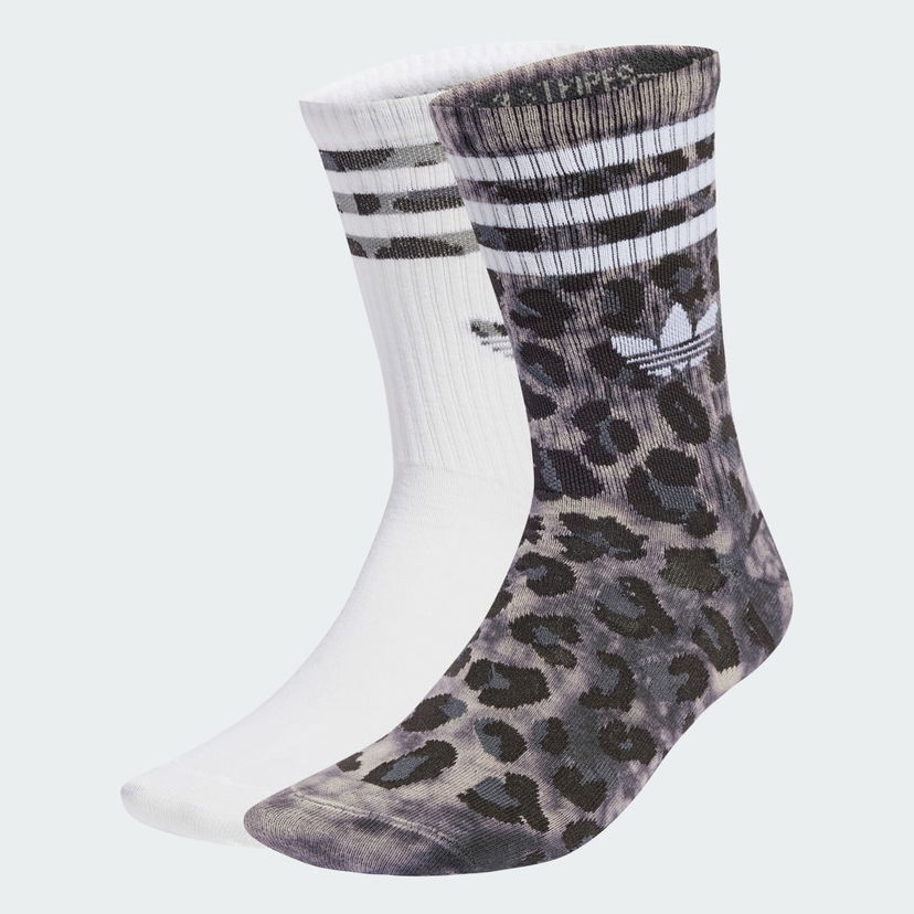 Strumpor adidas Performance Leopard Print Crew Socks 2 Pairs Flerfärgad | JW8010