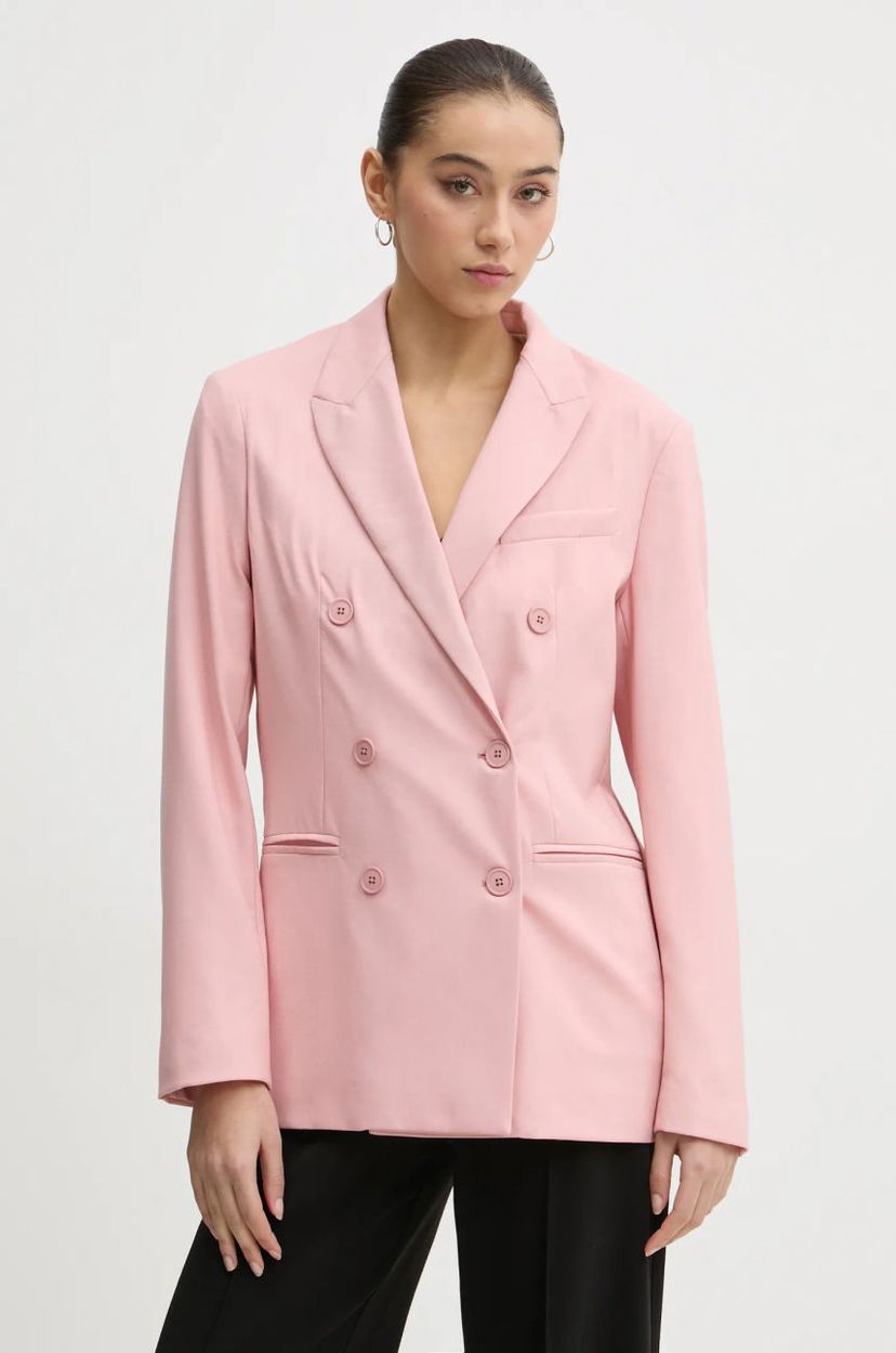 Jacka Fiorucci Fiorucci Double-Breasted Blazer Rosa | W01FMBDO059WO01PN02