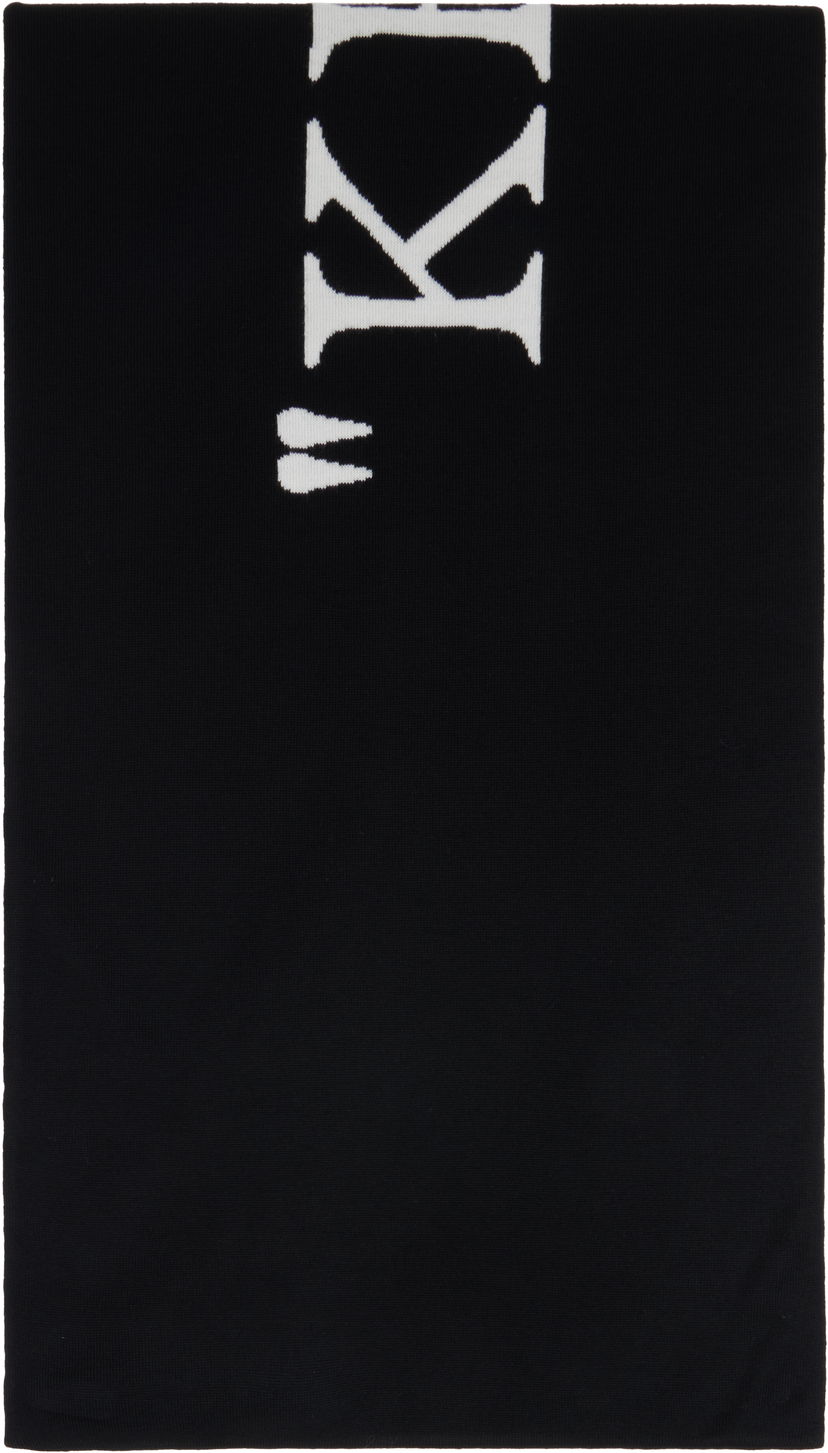 Halsduk Off-White Scarf Svart | OWMA068F24KNI0011001
