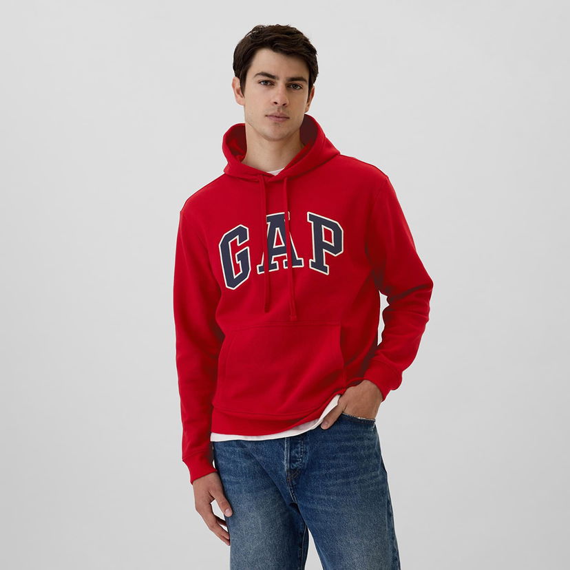 Sweatshirt GAP GAP Logo Pullover Hoodie Röd | 738102-45