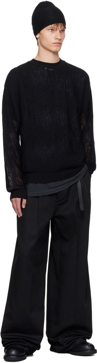 Sweater Ann Demeulemeester Ann Demeulemeester Kamillo Oversize Sweater Svart | B0013187-KN070-099, 3