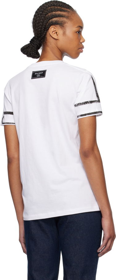 T-shirt Balmain Balmain Short-Sleeved 'Je T'aime' T-Shirt Vit | EF1EF000GE35, 2