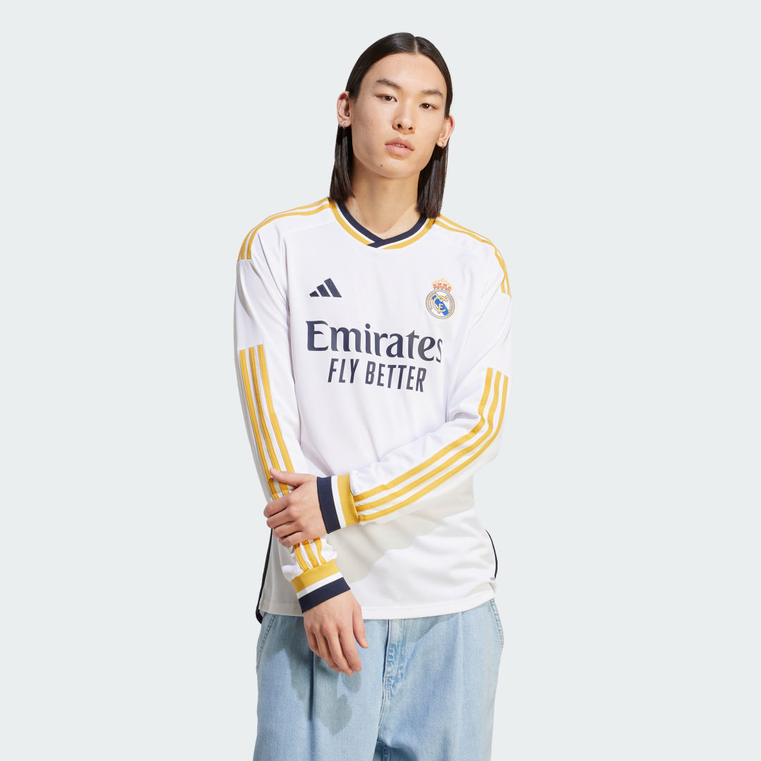 Jersey adidas Originals Real Madrid 23/24 Long Sleeve Home Jersey Vit | IB0018, 1