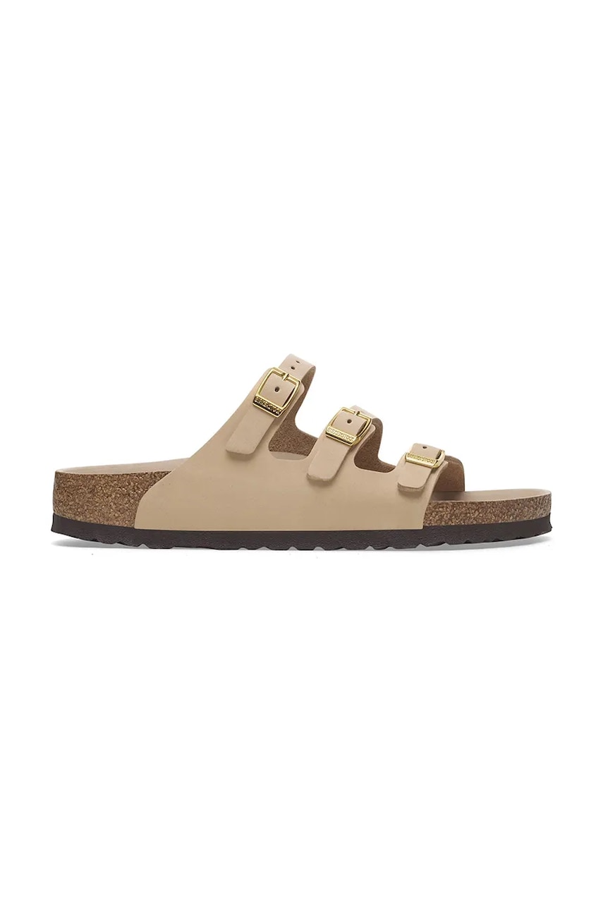 Sneakers och skor Birkenstock Birkenstock Florida HEX Nubuck Slides Beige | 1029480, 0