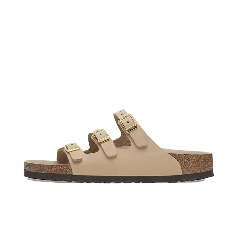Sneakers och skor Birkenstock Birkenstock Florida HEX Nubuck Slides Beige | 1029480