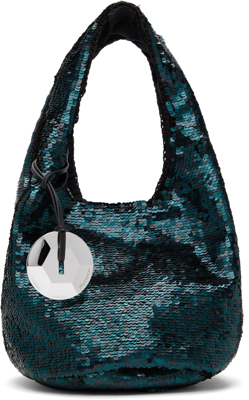 Handväska JW Anderson JW Anderson Mini Sequin Shopper Bag Grön | HB0728-FA0230