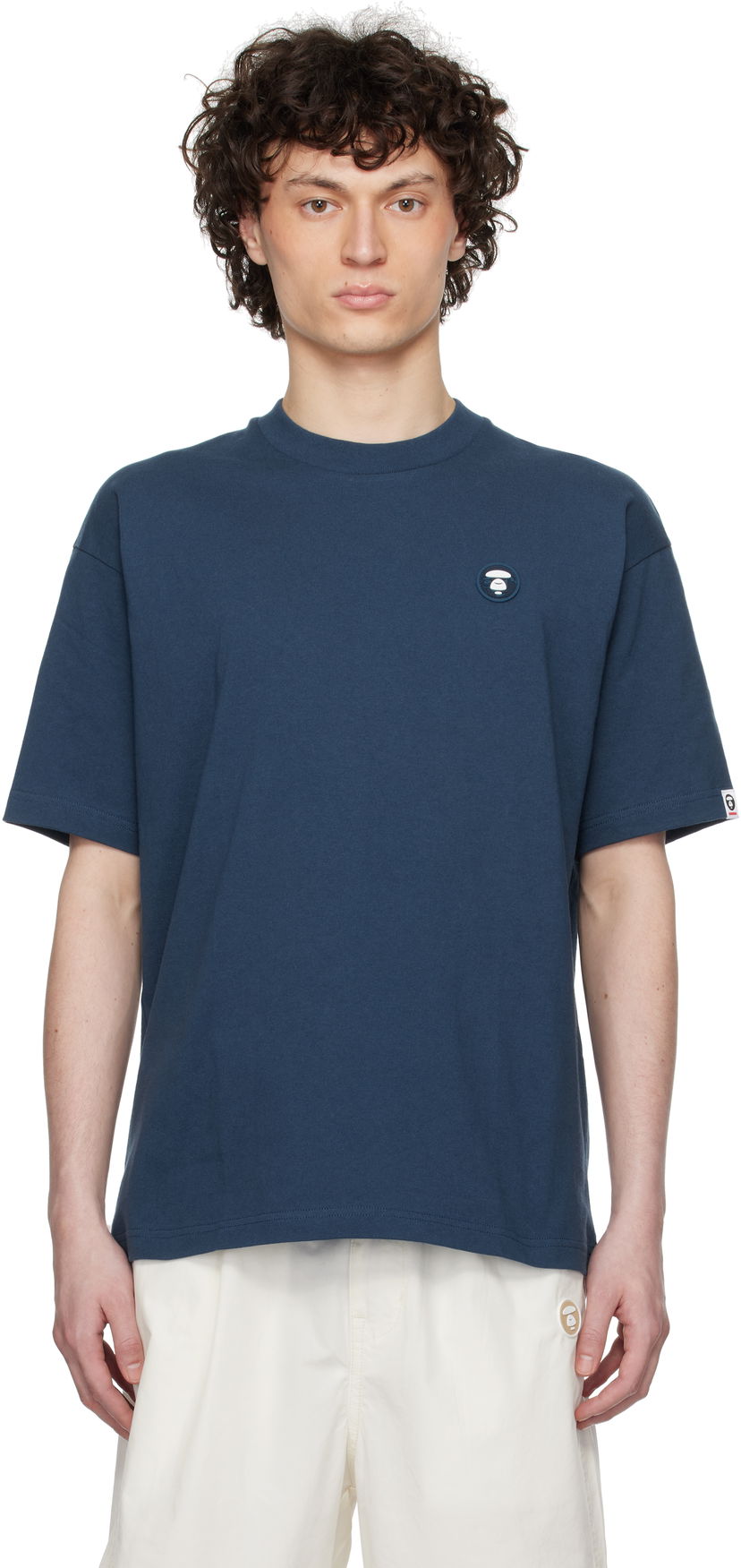 T-shirt AAPE by A Bathing Ape AAPE by A Bathing Ape 'AAPE Now' T-Shirt Blå | AAPTEM1598XXNNYX