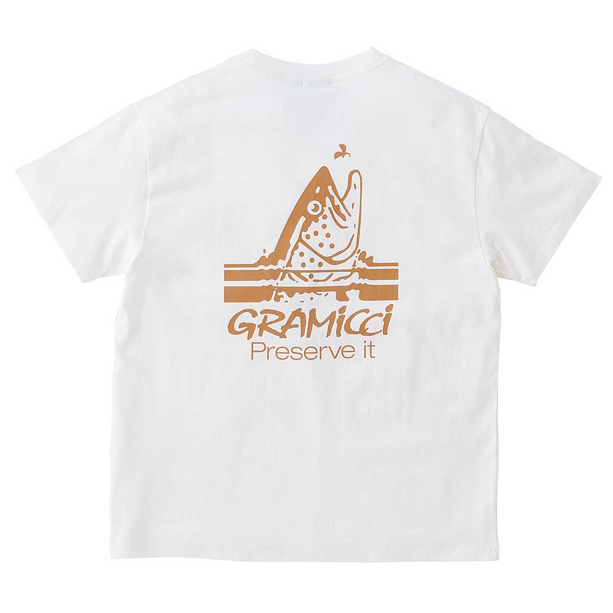 T-shirt GRAMICCI Gramicci Trout Graphic T-Shirt Vit | G3SU-T050, 1