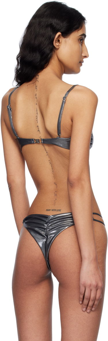 Badkläder MISBHV MISBHV Hollywood Bikini Top Grå | 250W602, 2