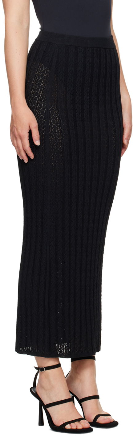 Kjol Loulou de Saison Loulou de Saison Dera Maxi Knit Skirt Svart | DERA, 1