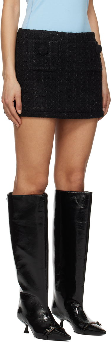 Kjol Marc Jacobs Marc Jacobs Tweed Miniskirt Svart | 2S5RSK049W14, 1