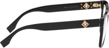Solglasögon FENDI FF Diamonds Rectangular Frame Glasses Svart | FE50117I@55001 192337204067, 1