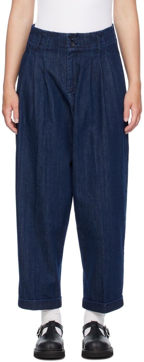 Jeans YMC YMC Keaton Denim Trousers Blå | Q4AZF