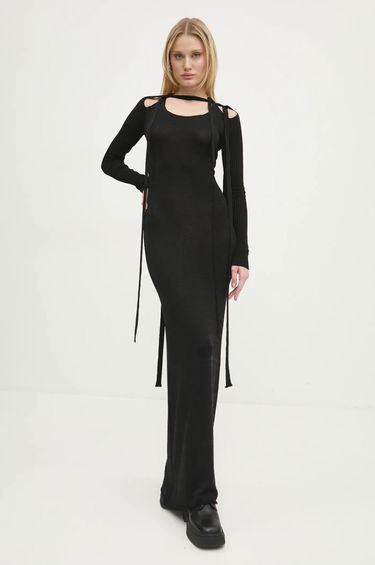 Klä Y/PROJECT Multiscarf Long Sleeve Maxi Dress Svart | 106DR008, 1