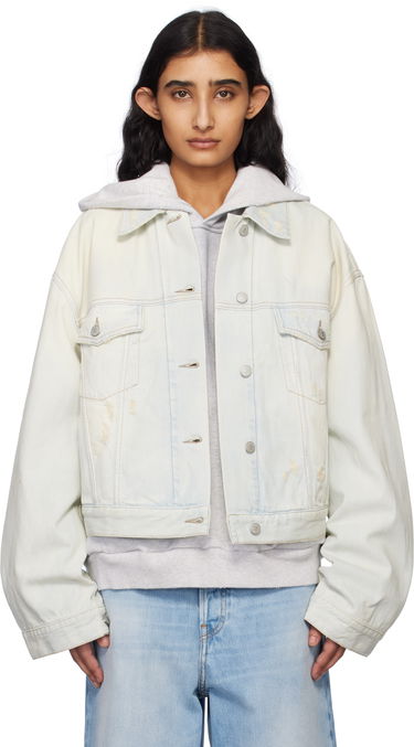 Jacka Acne Studios Acne Studios Relaxed Cropped Denim Jacket Blå | A90639-, 0