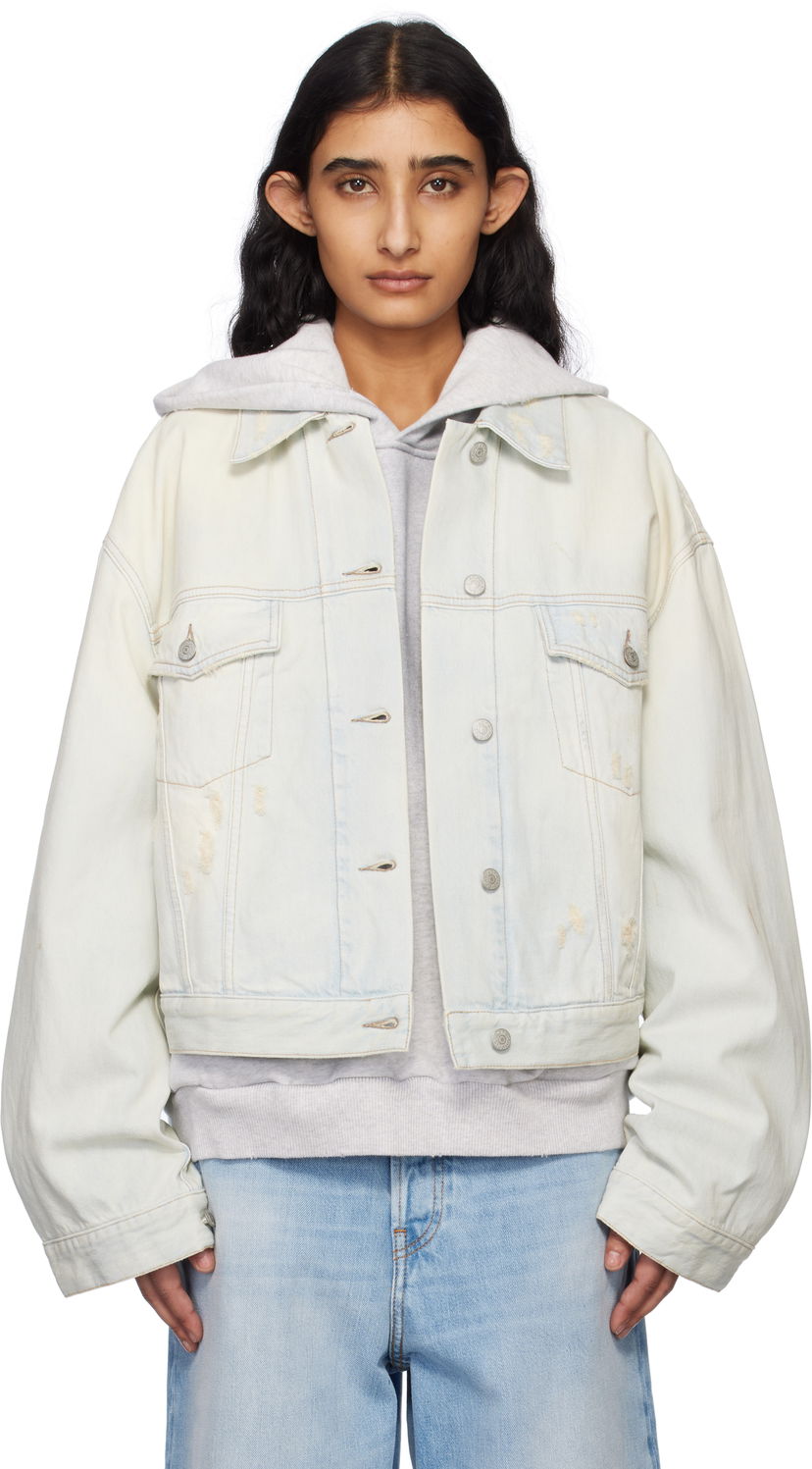 Jacka Acne Studios Acne Studios Relaxed Cropped Denim Jacket Blå | A90639-