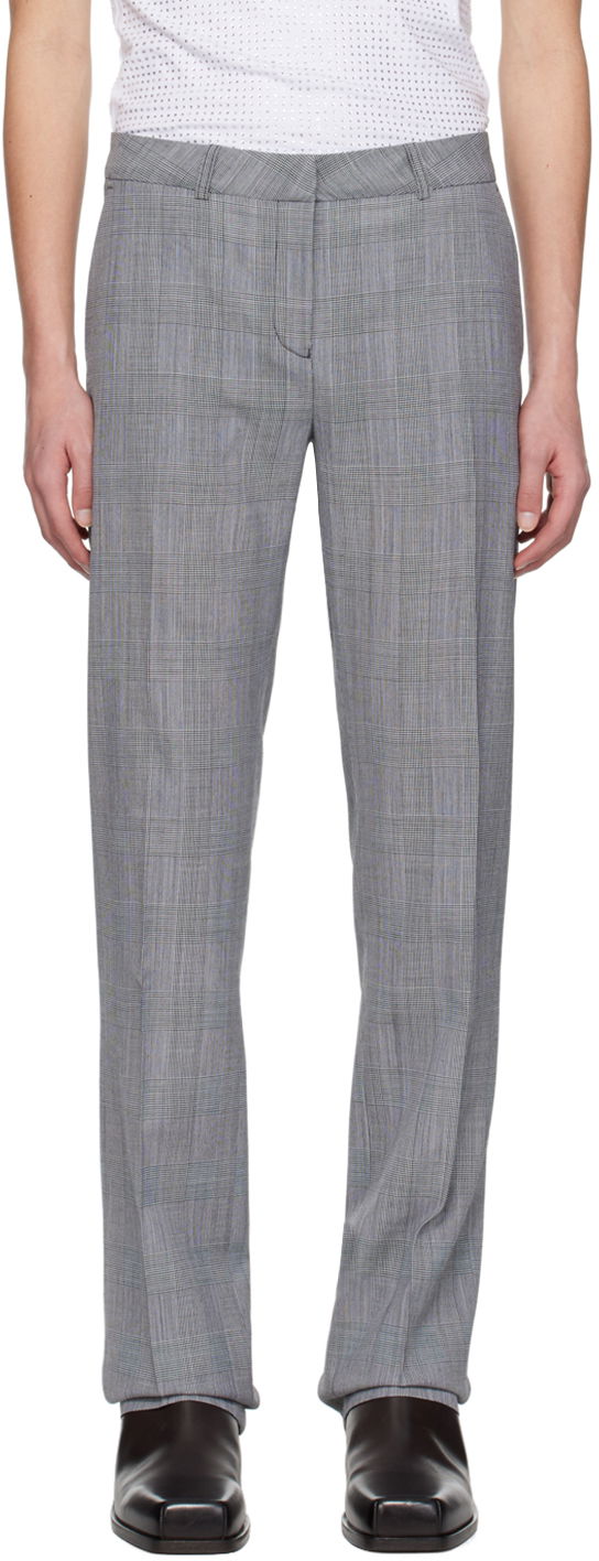 Byxor Coperni Coperni Check Trousers Grå | COPP70834MEN