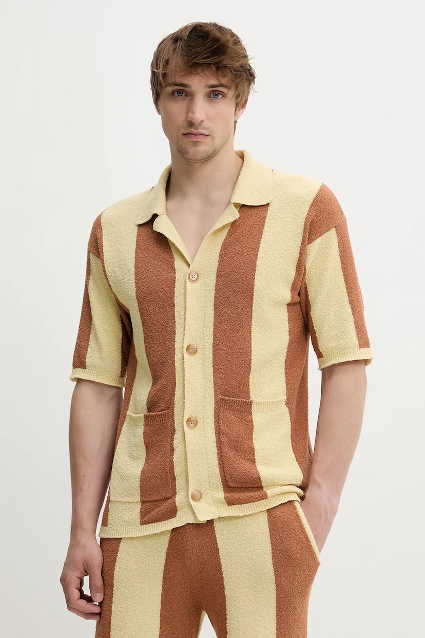 Skjorta Nanushka Nanushka Jeff Regular Fit Striped Shirt Flerfärgad | NM25SSTP10711