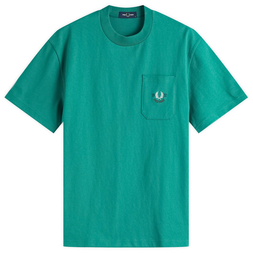 T-shirt Fred Perry Relaxed Fit 1952 Pocket T-Shirt, Size Large Grön | M9827-X87
