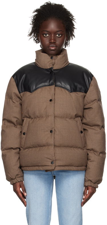 Pufferjacka rag & bone Rag & Bone Cal Houndstooth Down Jacket Brun | WAW22F2031FA31, 0