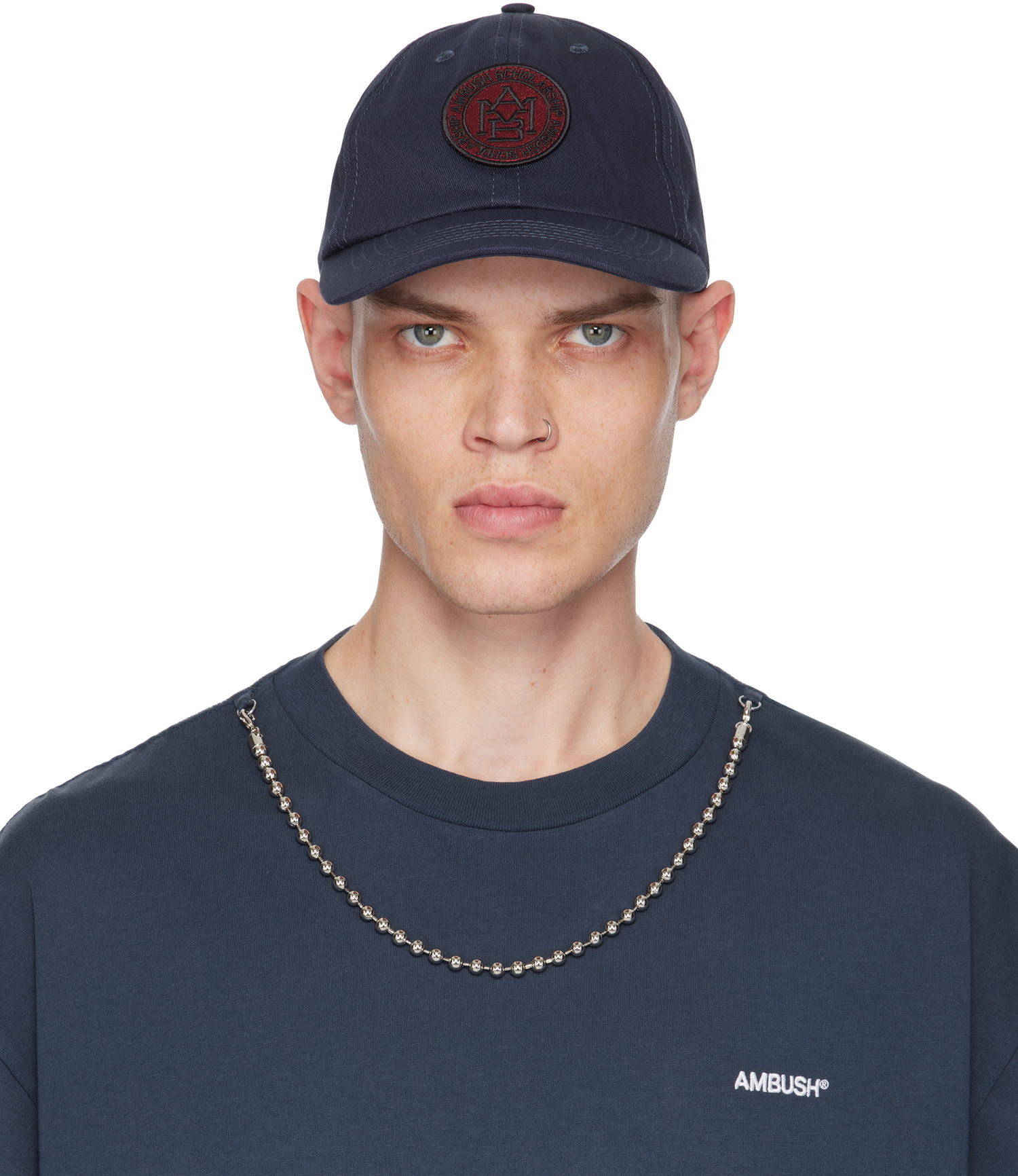 Keps Ambush Circle Logo Baseball Cap Mörkblå | BMLB002F24FAB0024628, 0