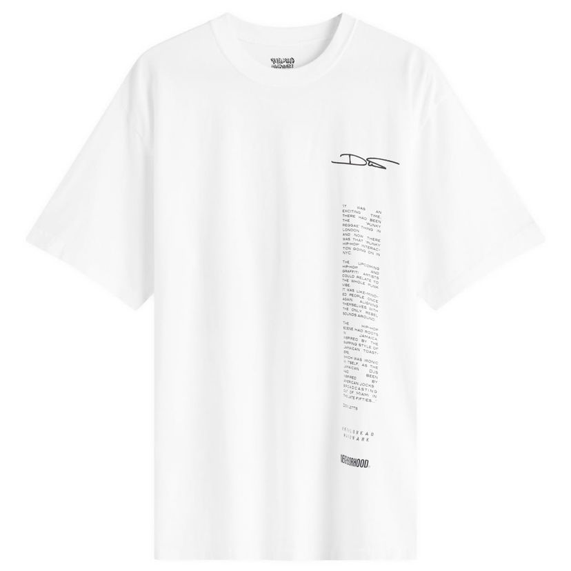 T-shirt Neighborhood Neighborhood x Rebel Dread Hardware Graphic T-Shirt, Size Large Vit | 242PCDRN-ST02S-WHT